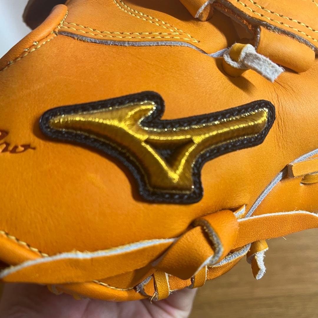 ミズノプロ 一般軟式 グローブ グラブ 投手 ピッチャー用 極美品 刺繍あり