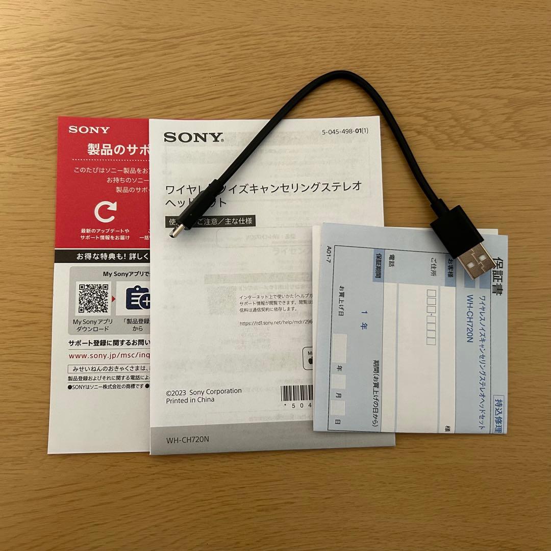 SONY WH-CH720N ワイヤレスヘッドホン ホワイト W
