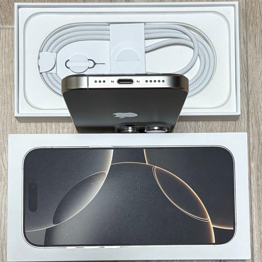 バッテリー容量100%、iPhone16Pro 256GB SIMフリー 本体