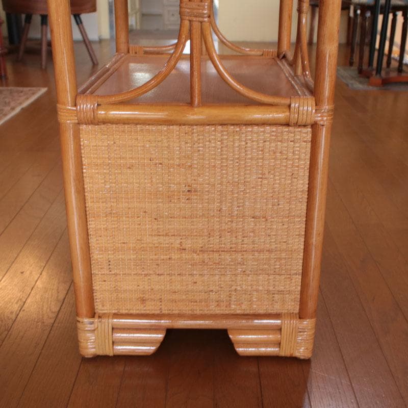 ラタン製ラック オープンラック 籐家具 棚 ナチュラル 214-1333