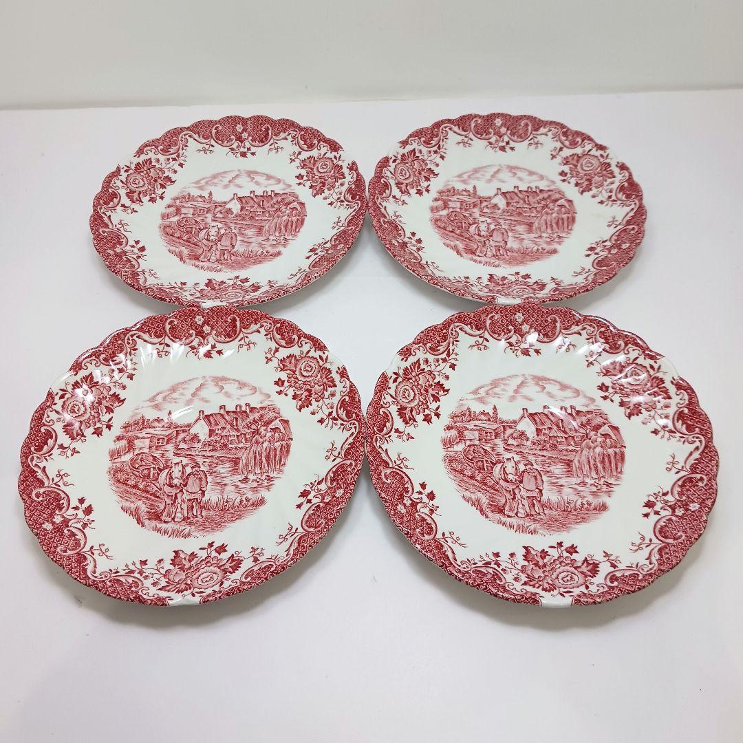 Y3332-16 ジョンソンブラザーズ カントリーライフ 皿 4枚セット　QQQ