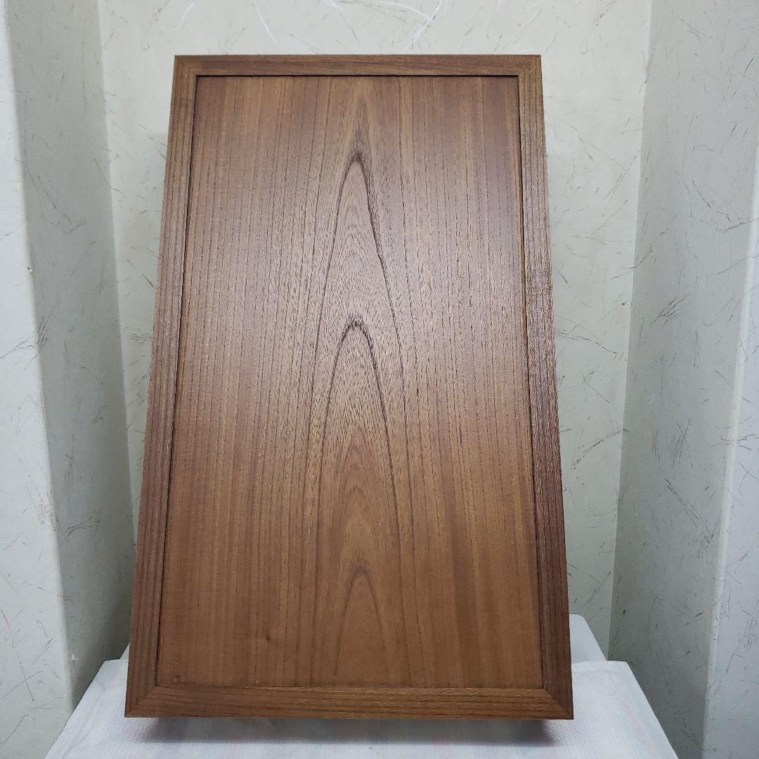 蔵出し特価　本欅無垢材　花台　艶消し ５９×３５×１０cm