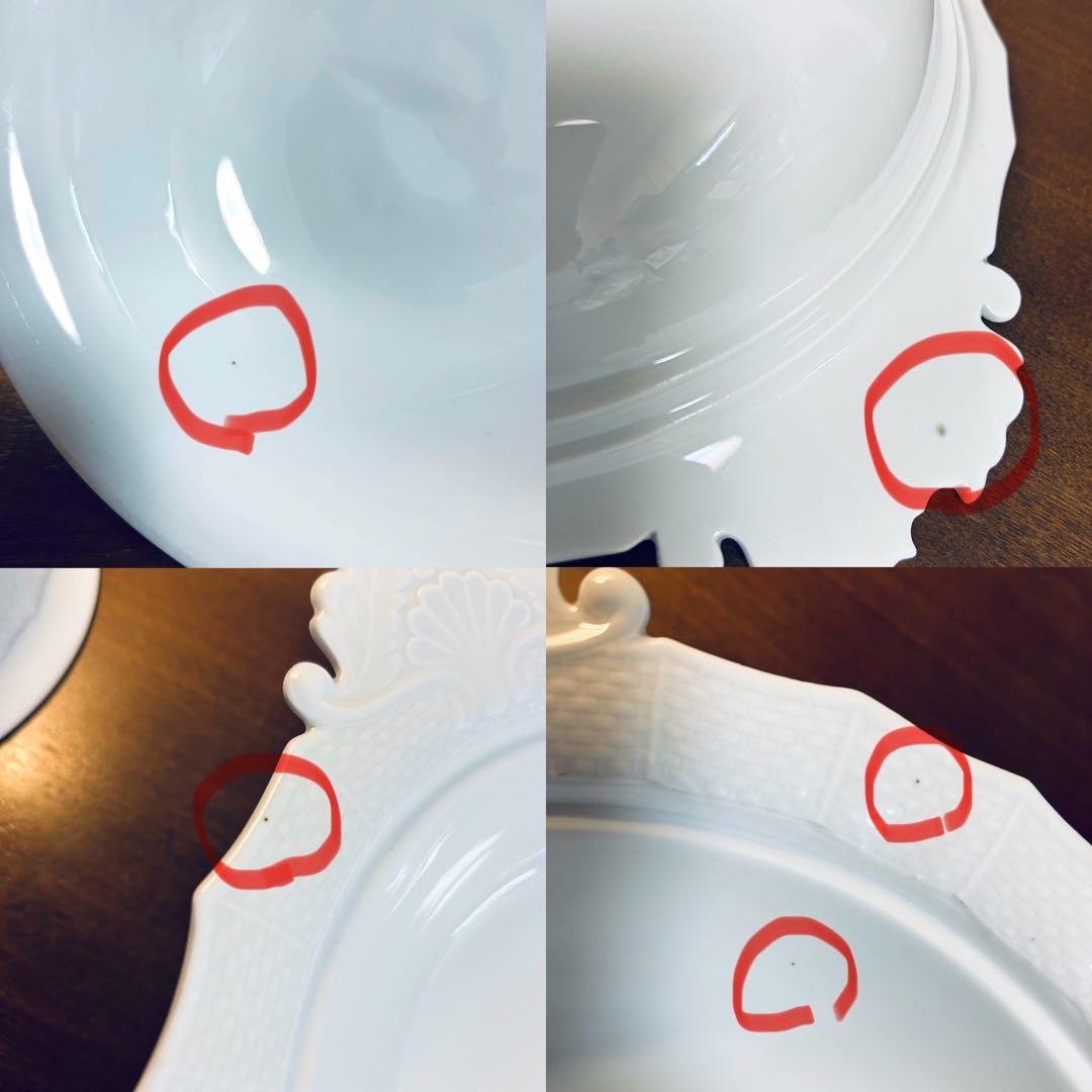 マイセン ノイブランデンシュタイン　レリーフ 三つ花 ベジタブルボウル 蓋付き