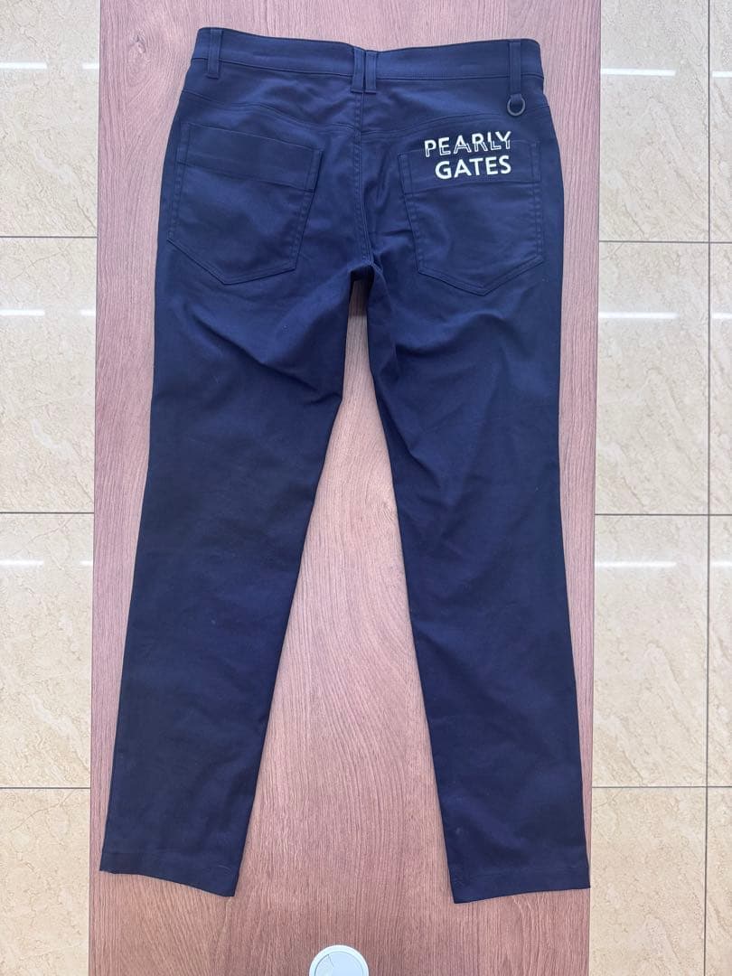 PEARLY GATES ストレッチドビーツイルパンツ ネイビー（4）【中古】