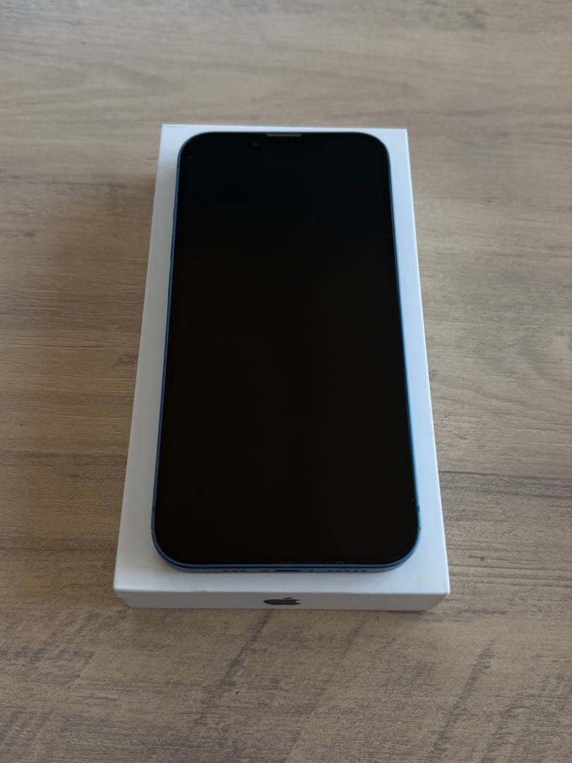 iPhone13 ブルー 256GB 本体、箱、充電ケーブル付き