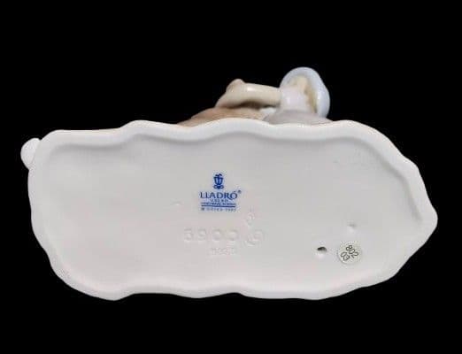 極美 LLADRO リヤドロ 待ってたよ！ 犬と少女 西洋陶磁 陶芸 2002年