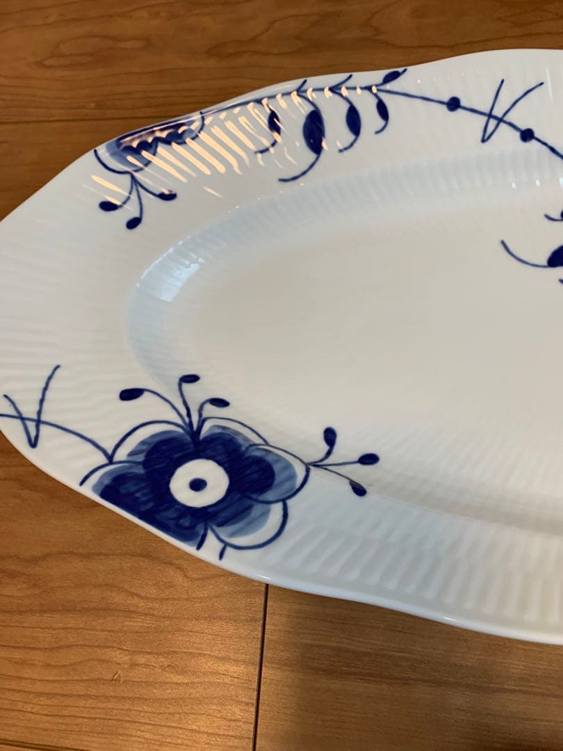 新品ブルー❗️大型61cm★ロイヤルコペンハーゲン　フィッシュ　ディッシュ　メガ☆