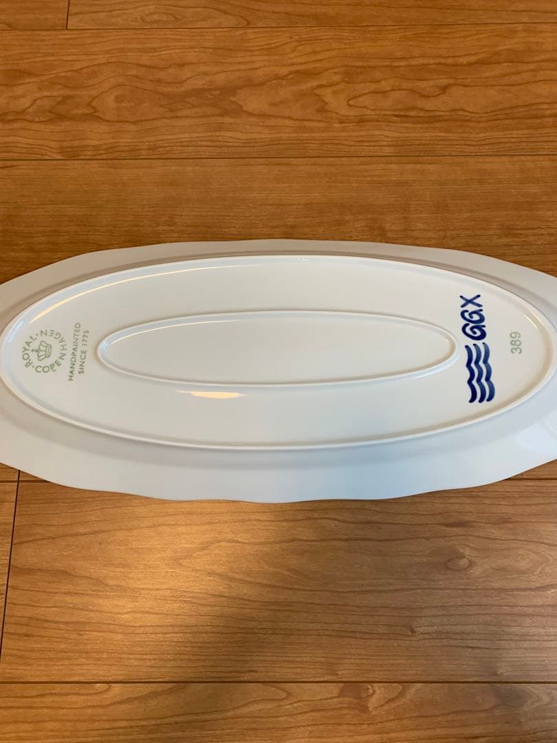 新品ブルー❗️大型61cm★ロイヤルコペンハーゲン　フィッシュ　ディッシュ　メガ☆