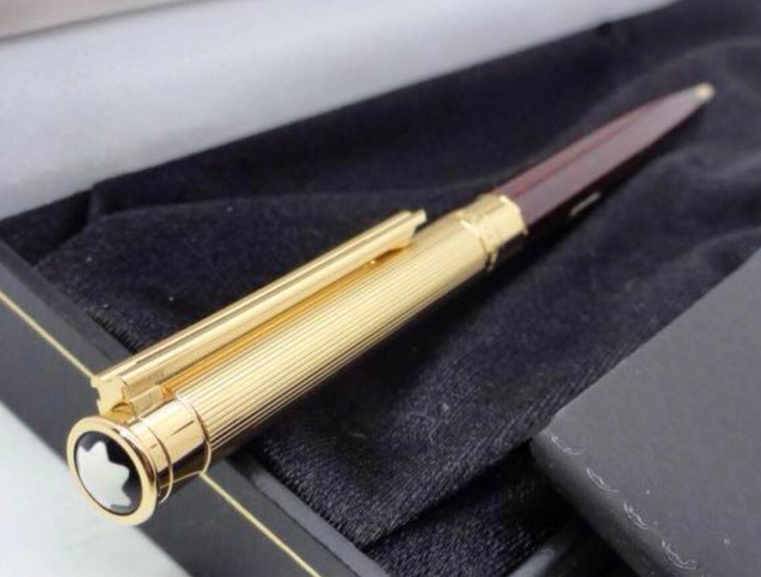 モンブラン　★未使用に近い金運強運ナポレオン愛用のレッドメノウ★ノブレス・ドゥエ