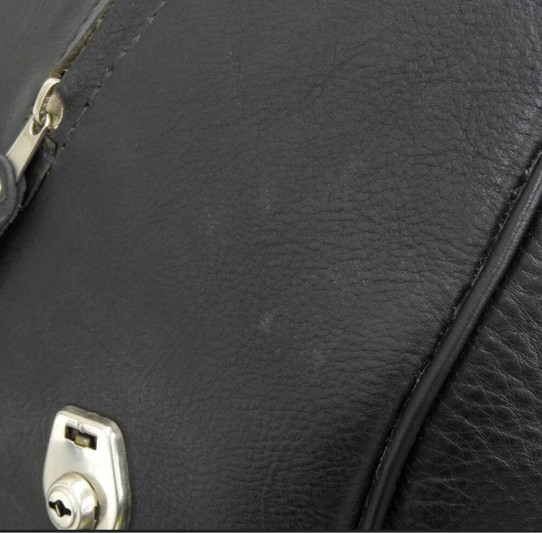 美品❗️エンリーベグリン オールレザー ボストンバッグ 黒 鍵付