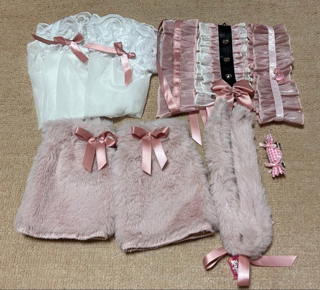 Malymoonマリームーン シュガードットシフォンピンクメイド