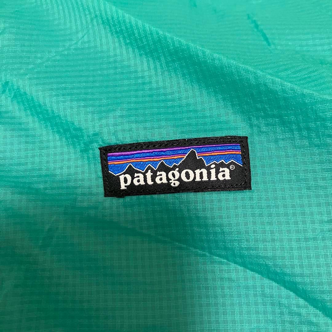 patagonia ロゴ入りリバーシブルブルゾン　ジャンパー　フリース　緑　青