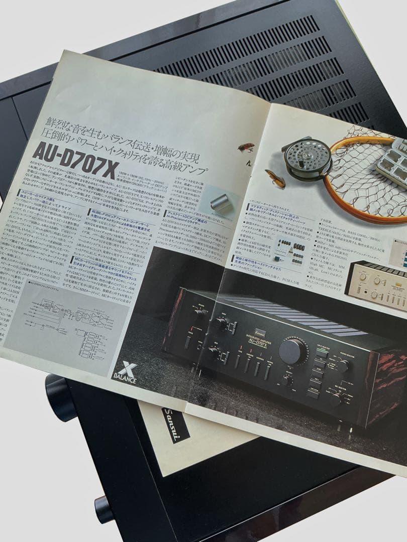 【外観美品】ジャンクSANSUI AU-D707X元箱・説明書・当時カタログ付き