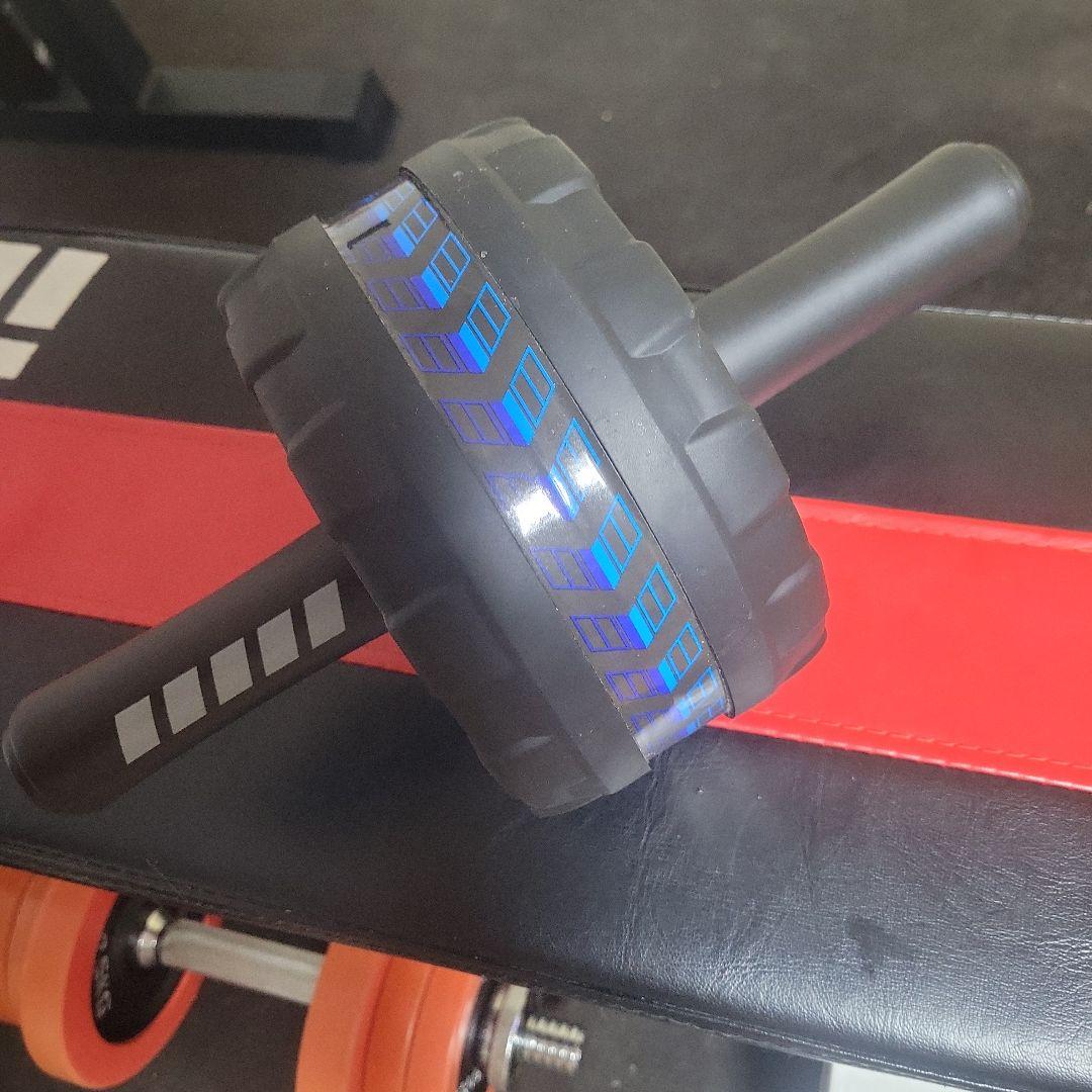 ベンチプレス ラックと他腕トレーニング器具と腹筋ローラーセット【神戸市から発送】