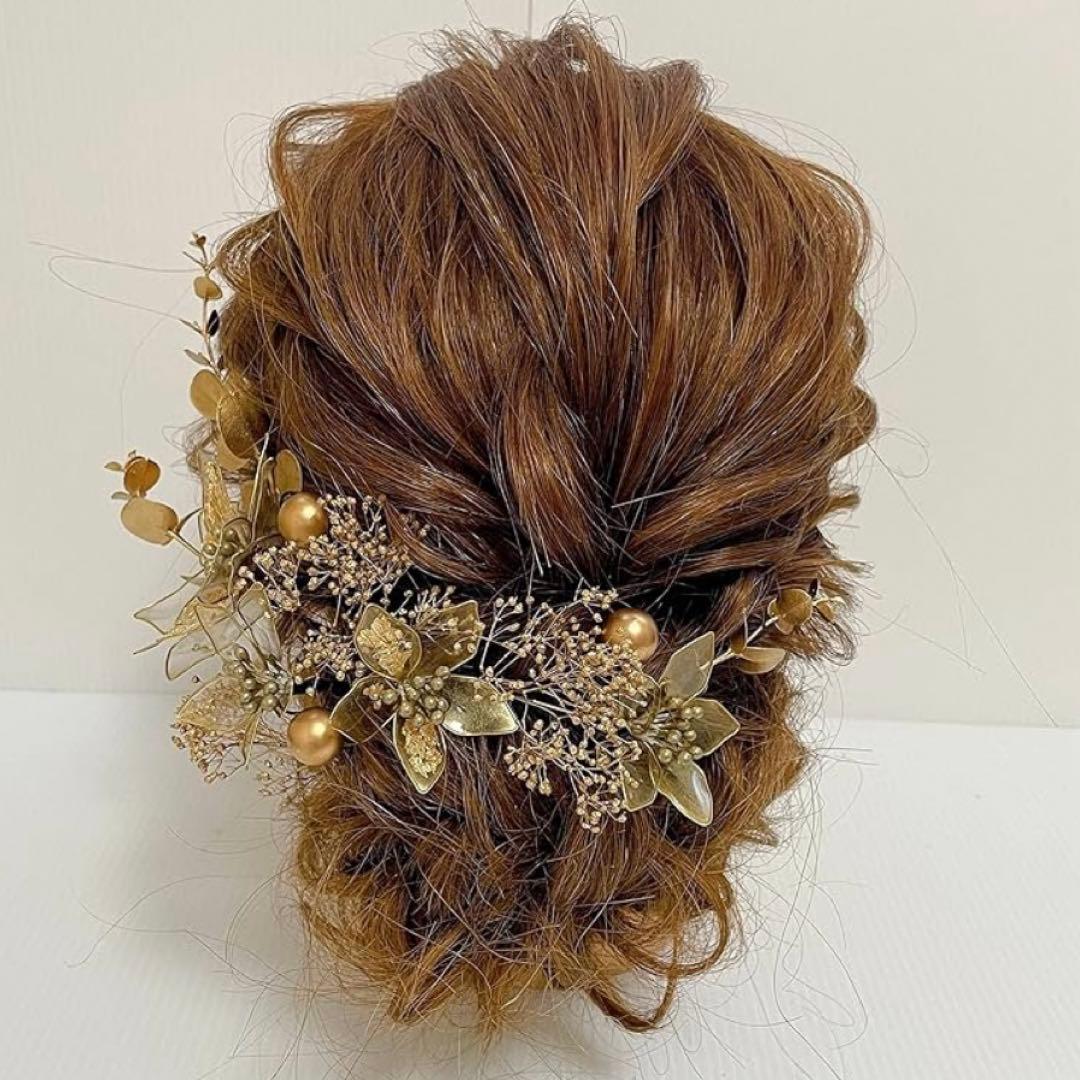 金色アメリカンフラワーアレンジメント素材14点+おまけ付きセット