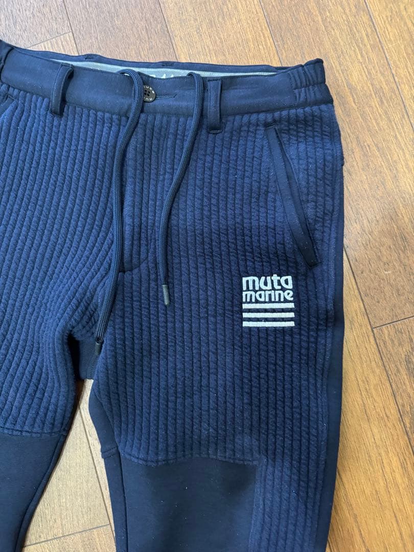 muta marineストライプキルトムーバブルゾンセットアップSサイズ