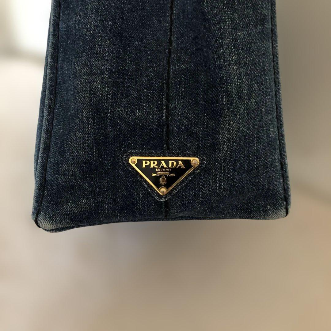 PRADA デニム カナパトートバッグ