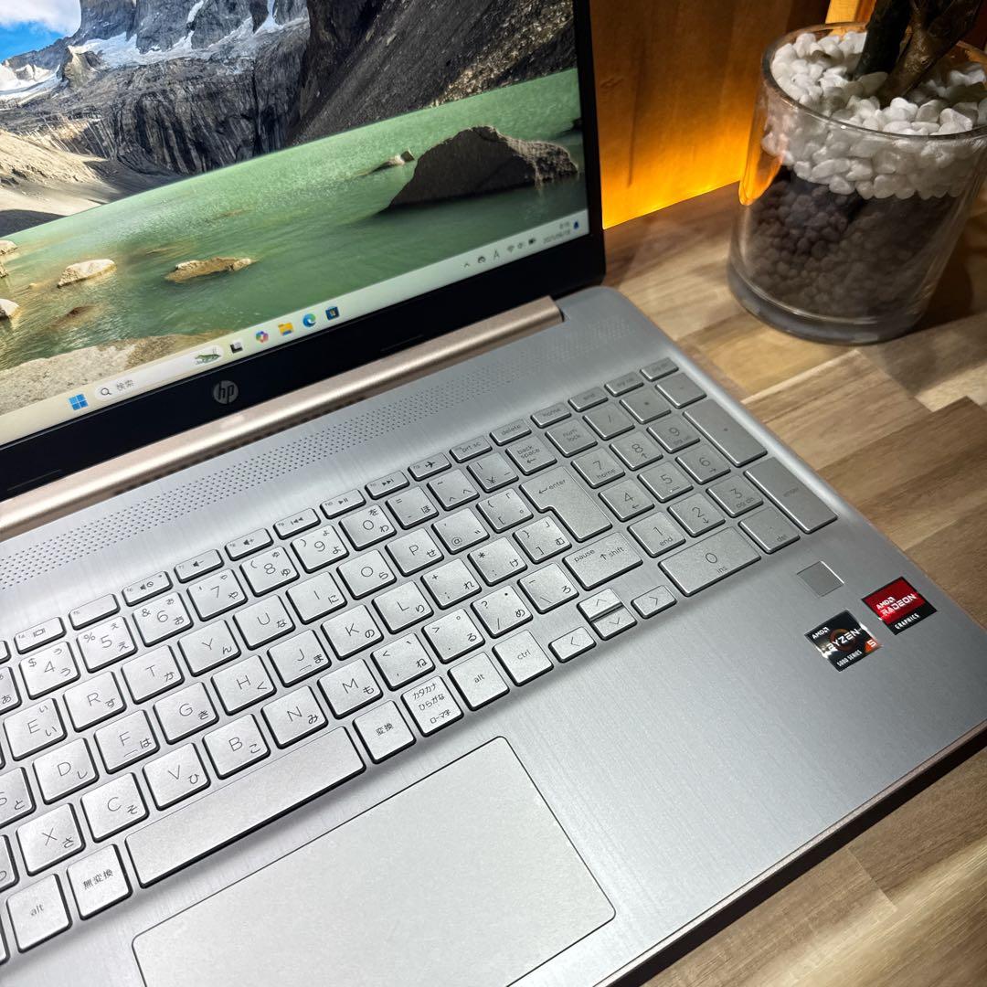 美品希少ピンク‼️HP☘Ryzen5 5500U☘SSD512GB☘ノートパソコン