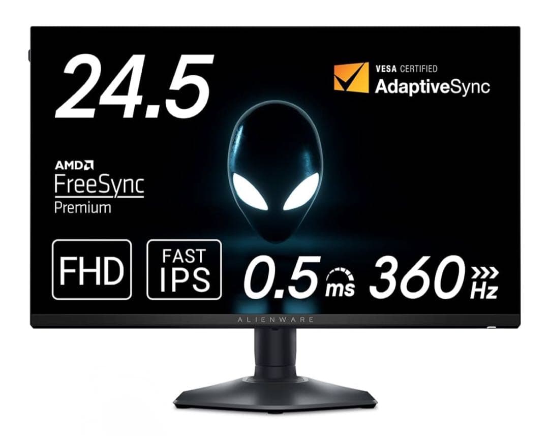 DELL ALIENWARE AW2523HFゲーミングモニター 360HZ