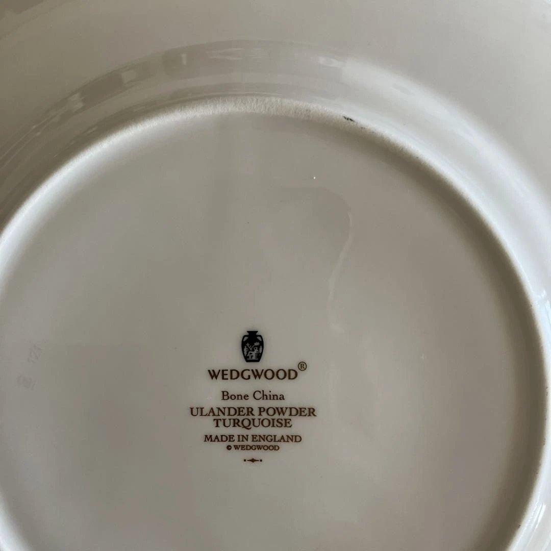 ウエッジウッド　ユーランダー　パウダーターコイズ　プレート20.5×3