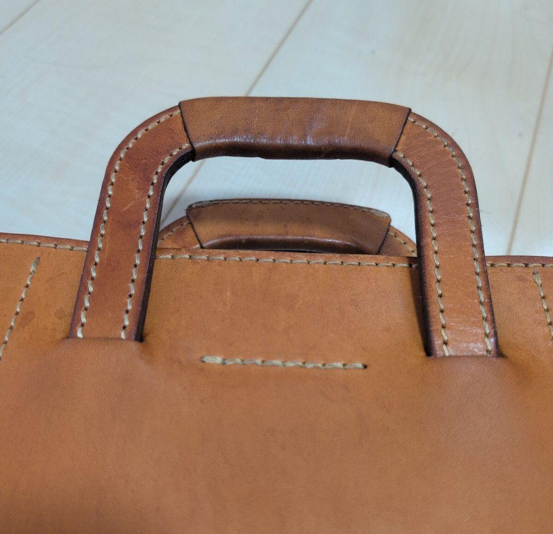 herz ビジネスバッグ BW-12 キャメル クラッチバッグ 本革 廃盤品