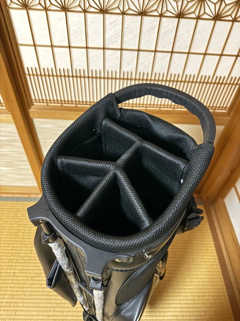 【未使用・超美品】GTD Black Ice キャディバッグ　ブラック/シルバー