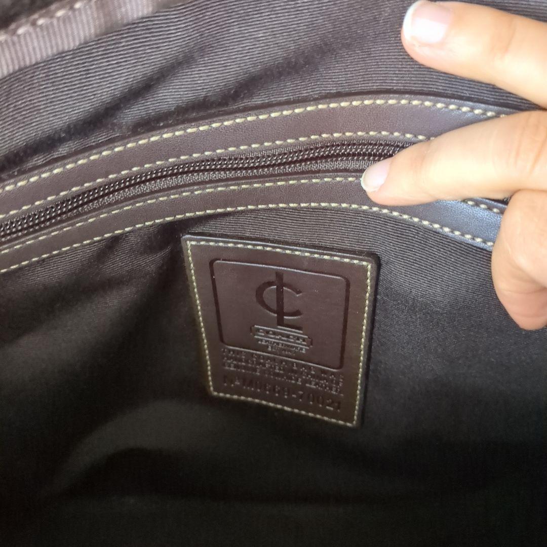 n*a様 コーチ ブラウンレザー ビジネスバッグ