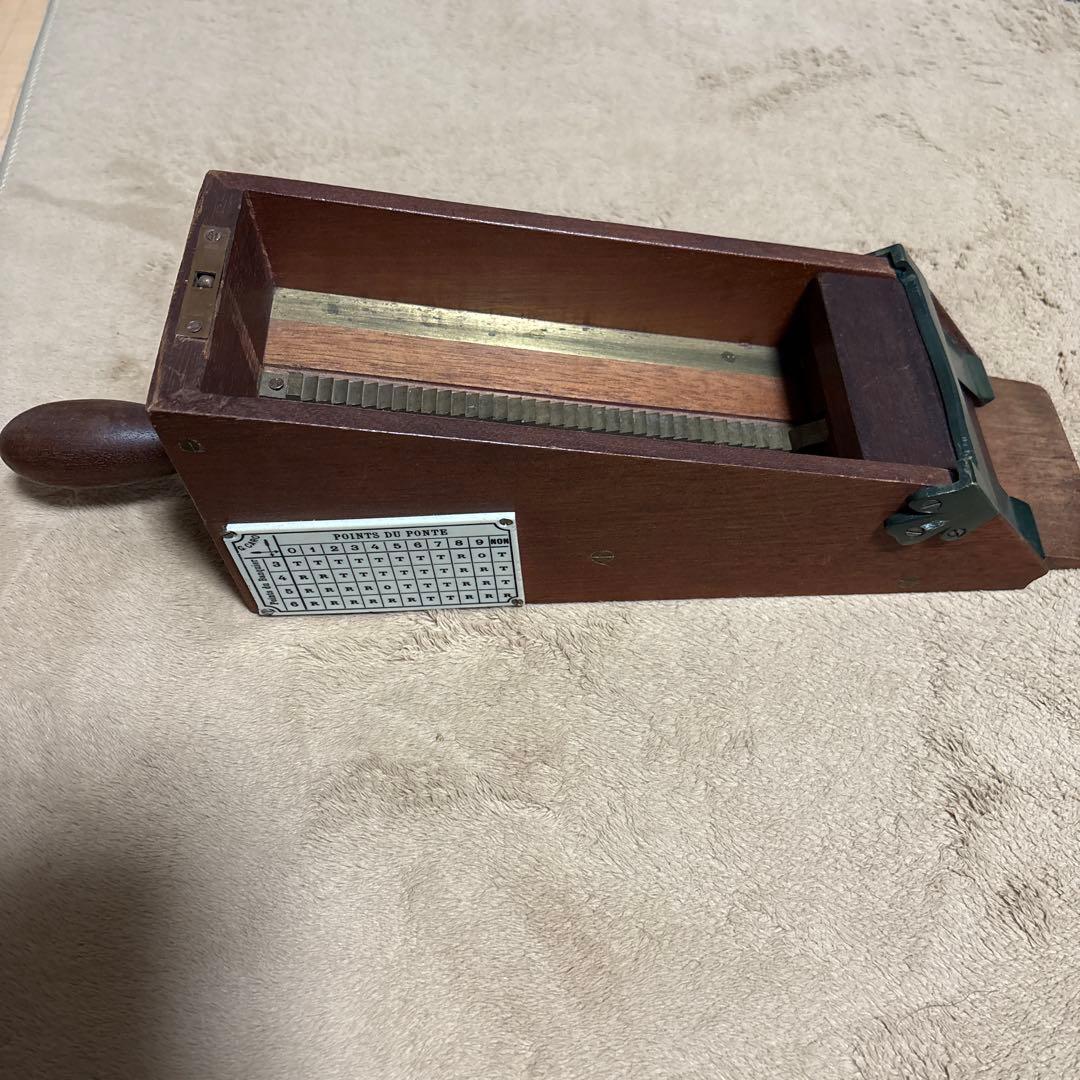 フランス　アンティーク　カジノ用ディーリング・シュー（カード配り機）