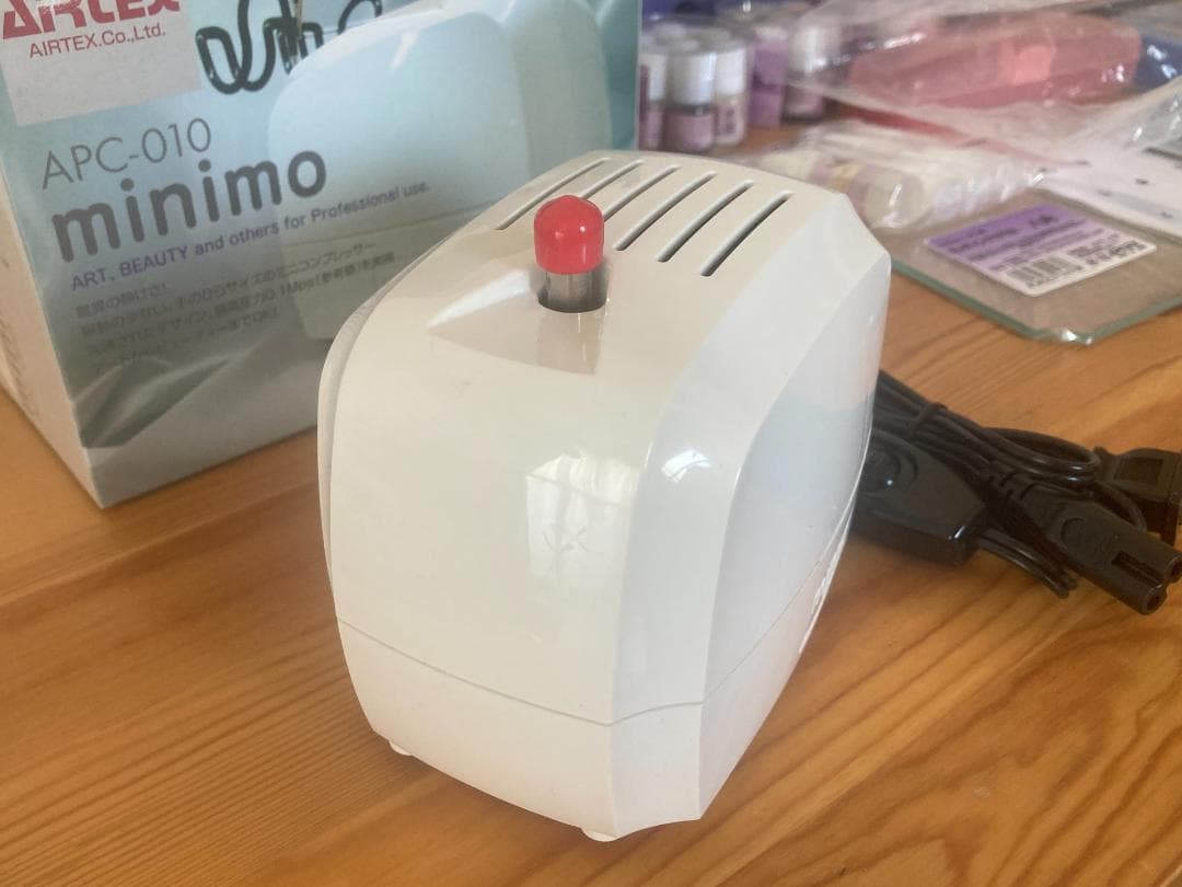 ★エアブラシ & ネイルアートセット★ARITEX minimo コンプレッサー