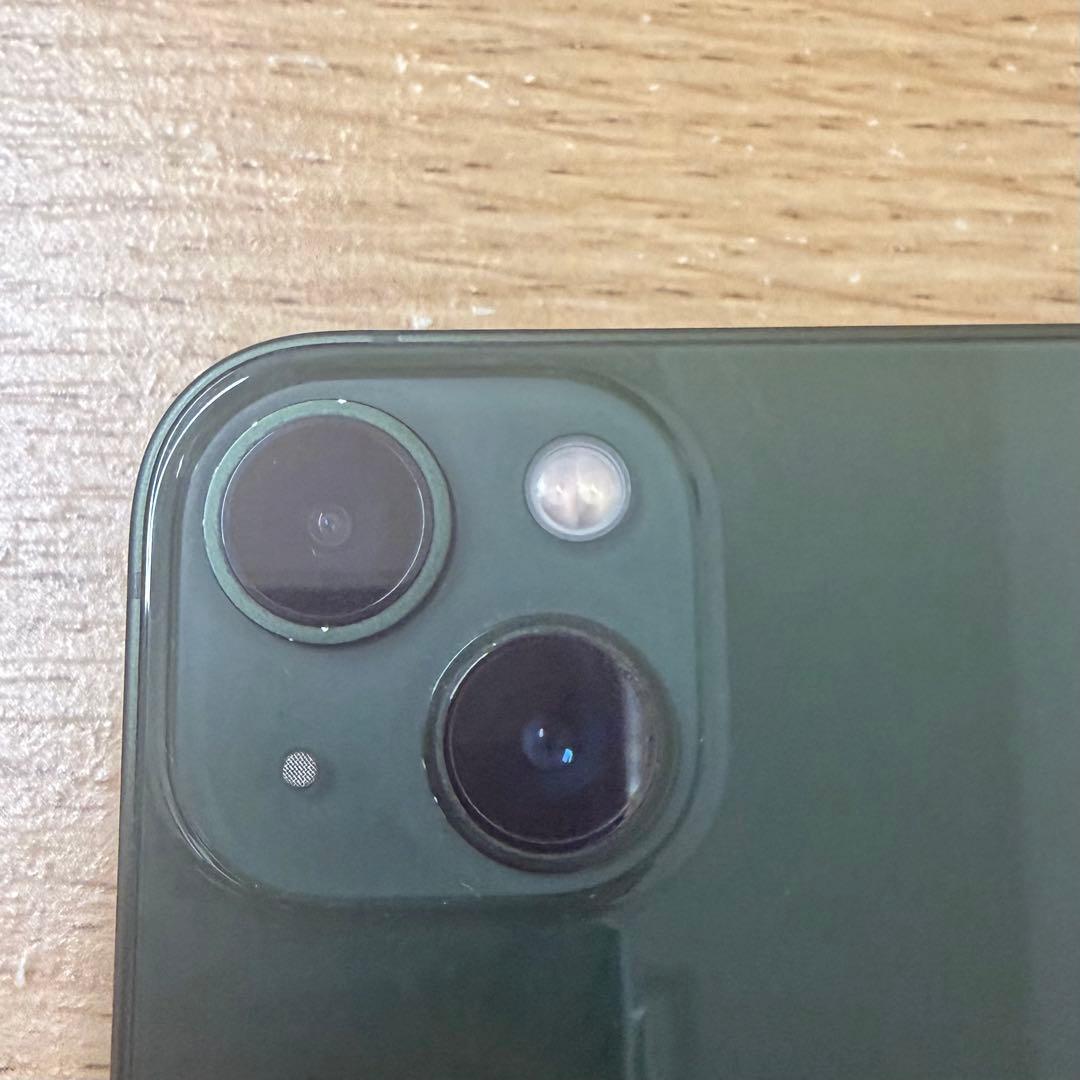 iPhone13 グリーン　純正ケーブル、箱付き、SIMフリー