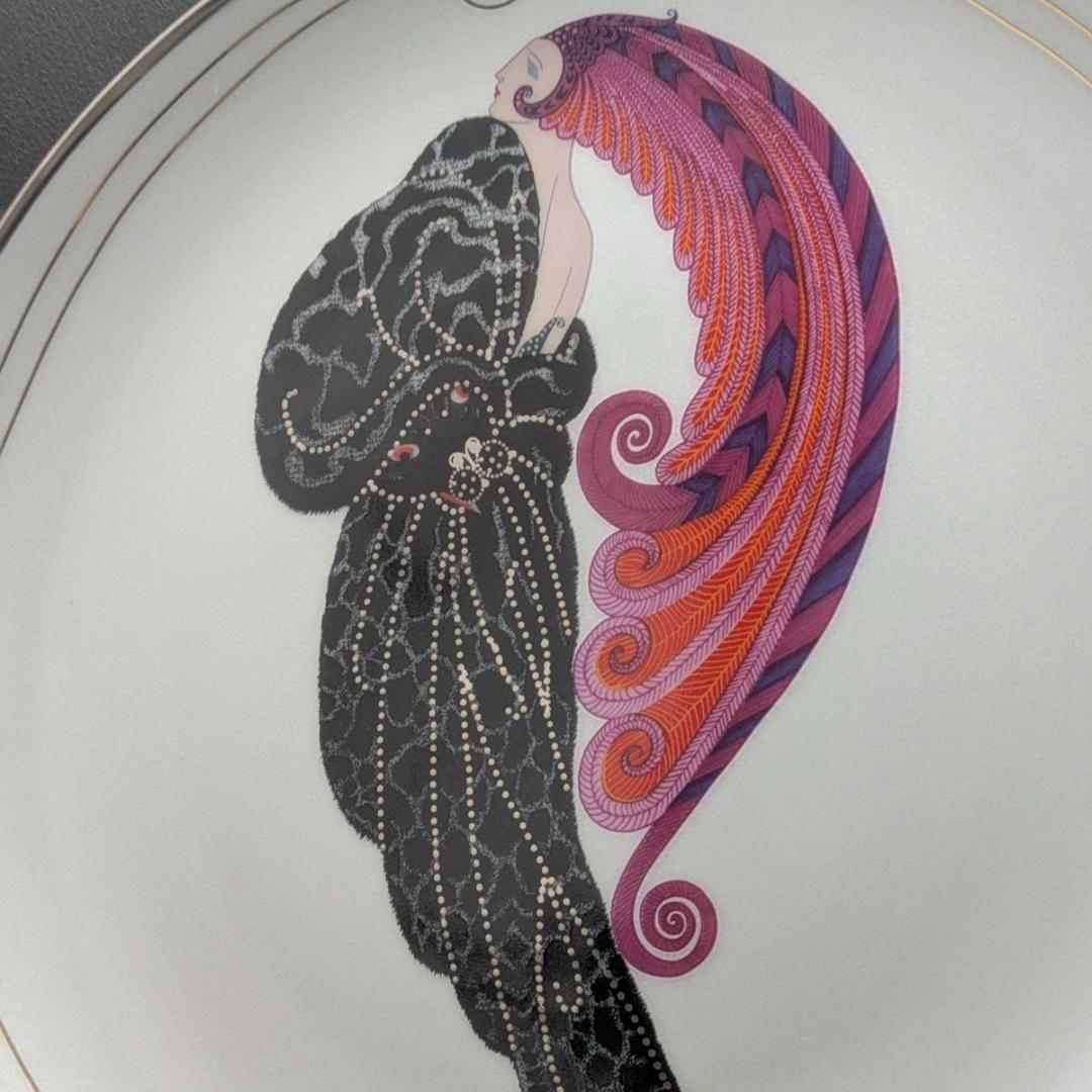 Erté エルテ 美女と野獣 プレート フランクリンミント 限定品 アールデコ