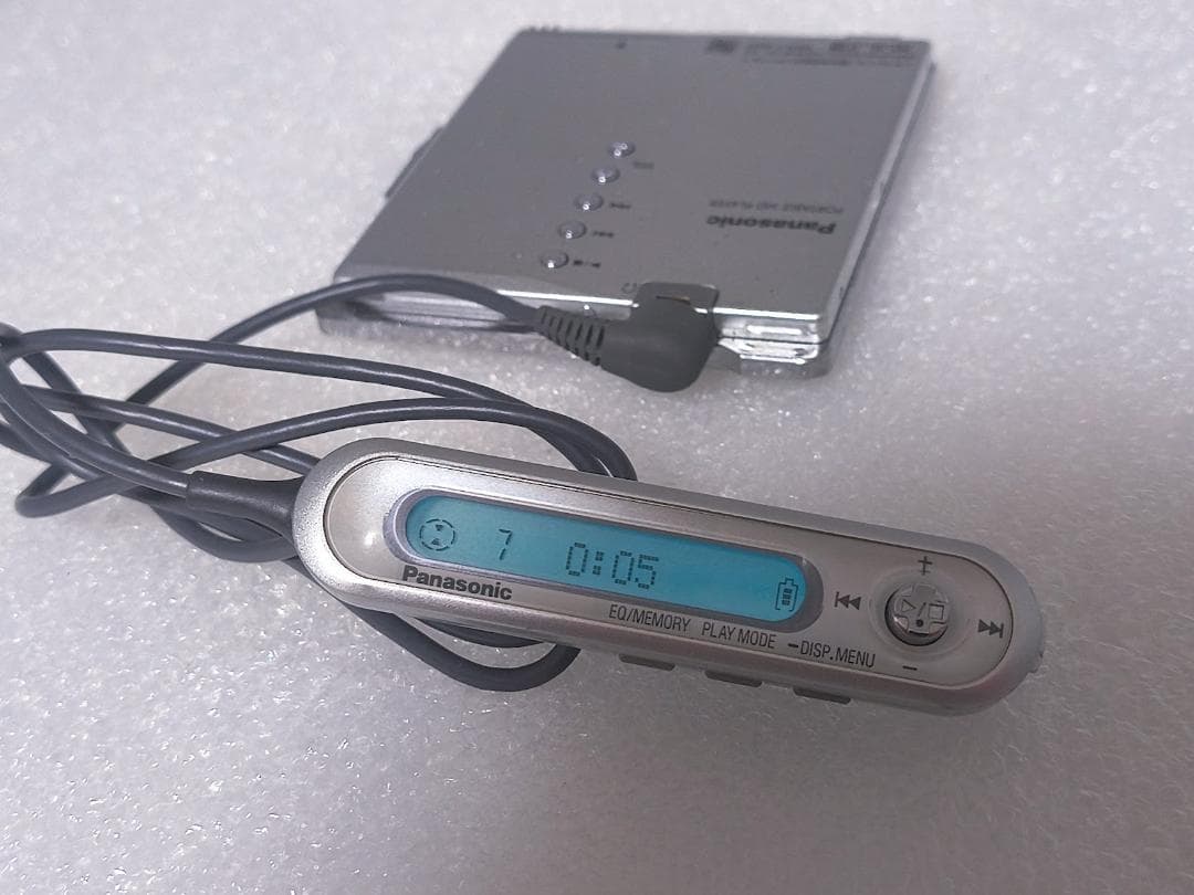 【動作確認済】パナソニック ポータブルMDプレーヤー SJ-MJ97 シルバー