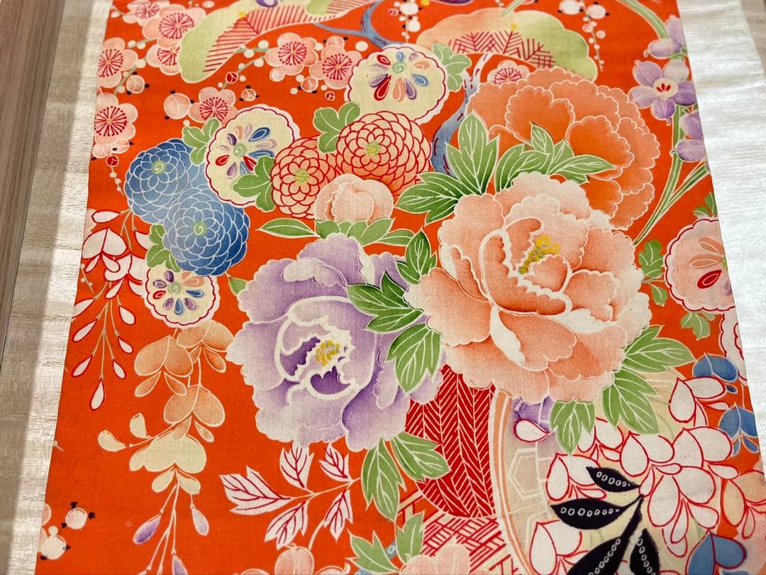 極美品◇白繻子 花車のアンティーク昼夜帯 鶴 松 デッドストック