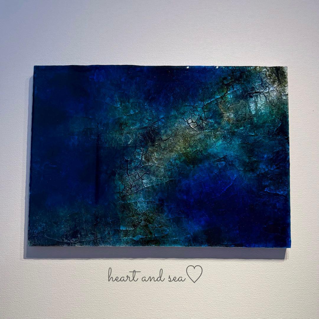 レジンアート　男前シリーズ　BIGパネル　海アート　オーシャンアート