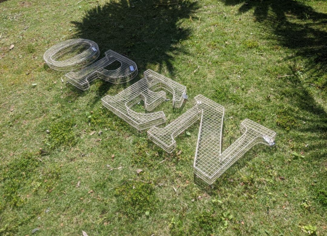 アルファベット看板 OPEN 壁掛け看板 立体式 大型看板 オープンサイン