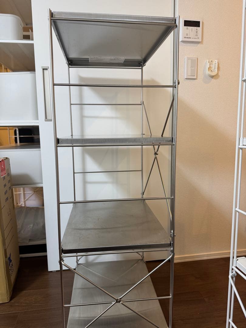 ステンレスユニットシェルフ　ステンレス棚セット　中