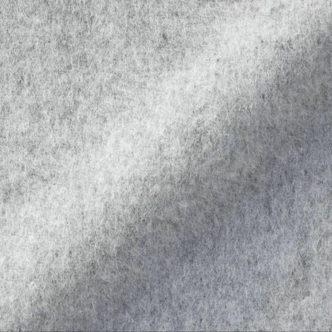 MUJI Labo 婦人　カシミヤ混ノーカラーコートL ライトグレー　ムジラボ