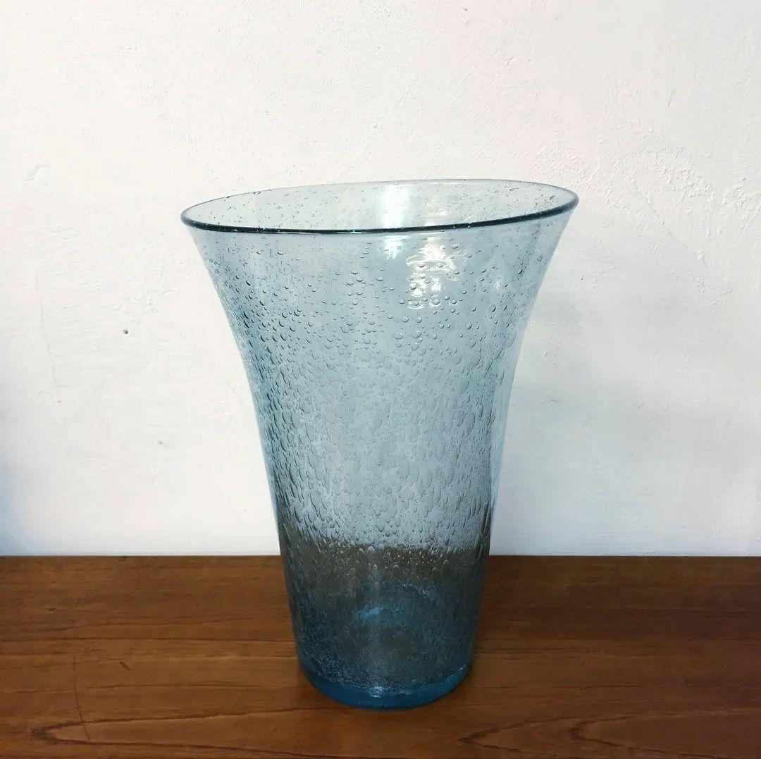 France【Biot】吹きガラス フラワーベース 花瓶　大型