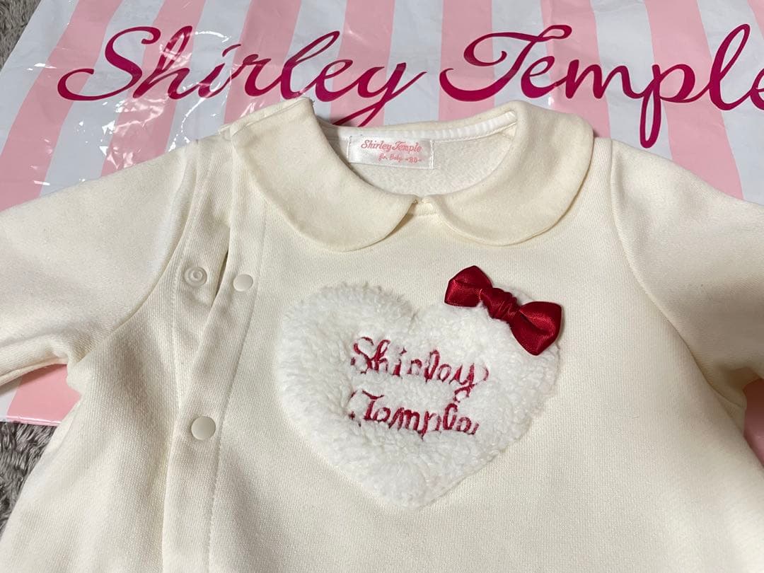 シャーリーテンプル　カバーオール　裏起毛　80