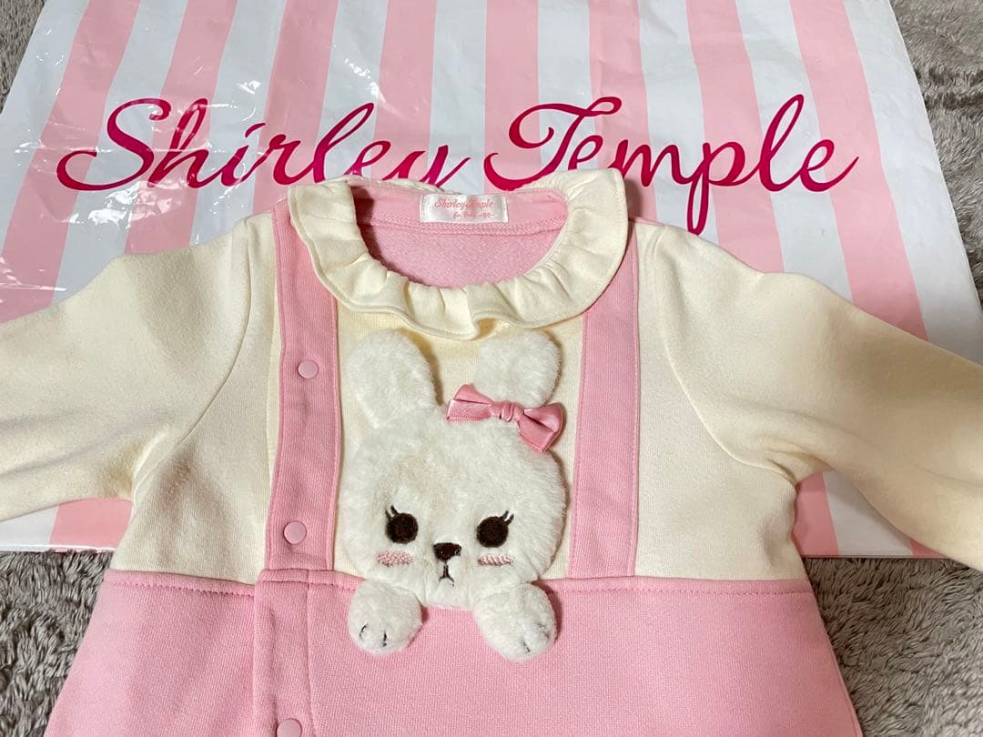 シャーリーテンプル　カバーオール　裏起毛　80