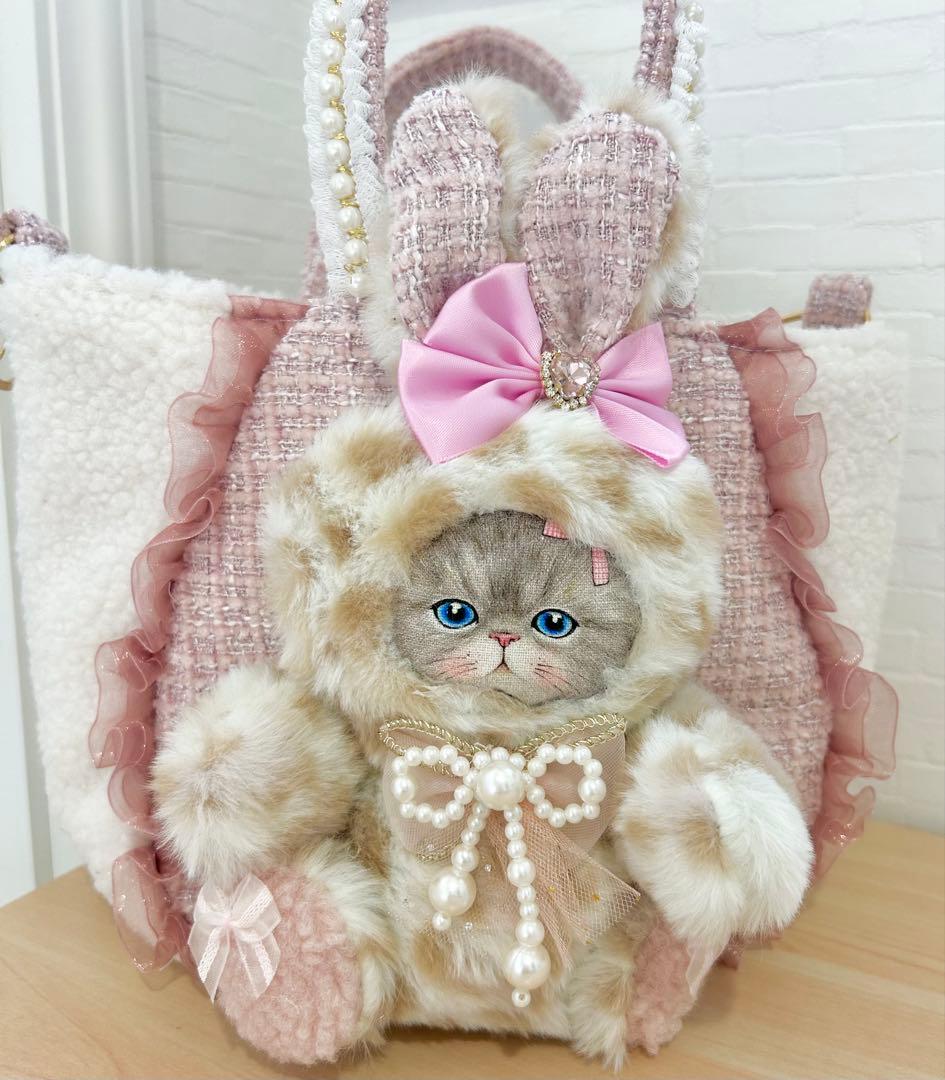 あ*こ様 コヤンイサムチョン ルミちゃん ウサギ耳 ファートートバッグ