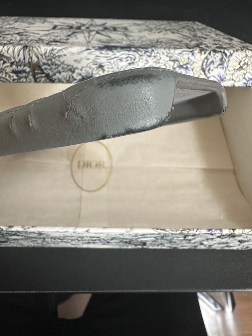 Dior グレー キルティング iPhoneケース