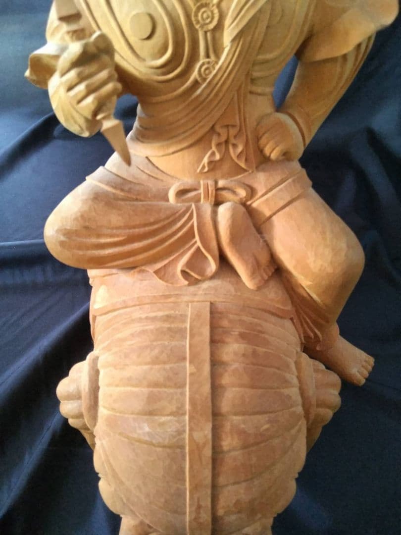 普賢菩薩　木彫り