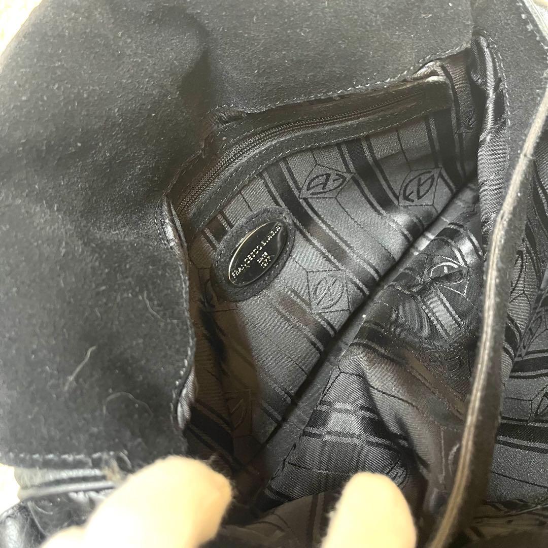 francesco biasia ハンドバッグ レザー 黒 編みこみ y2k