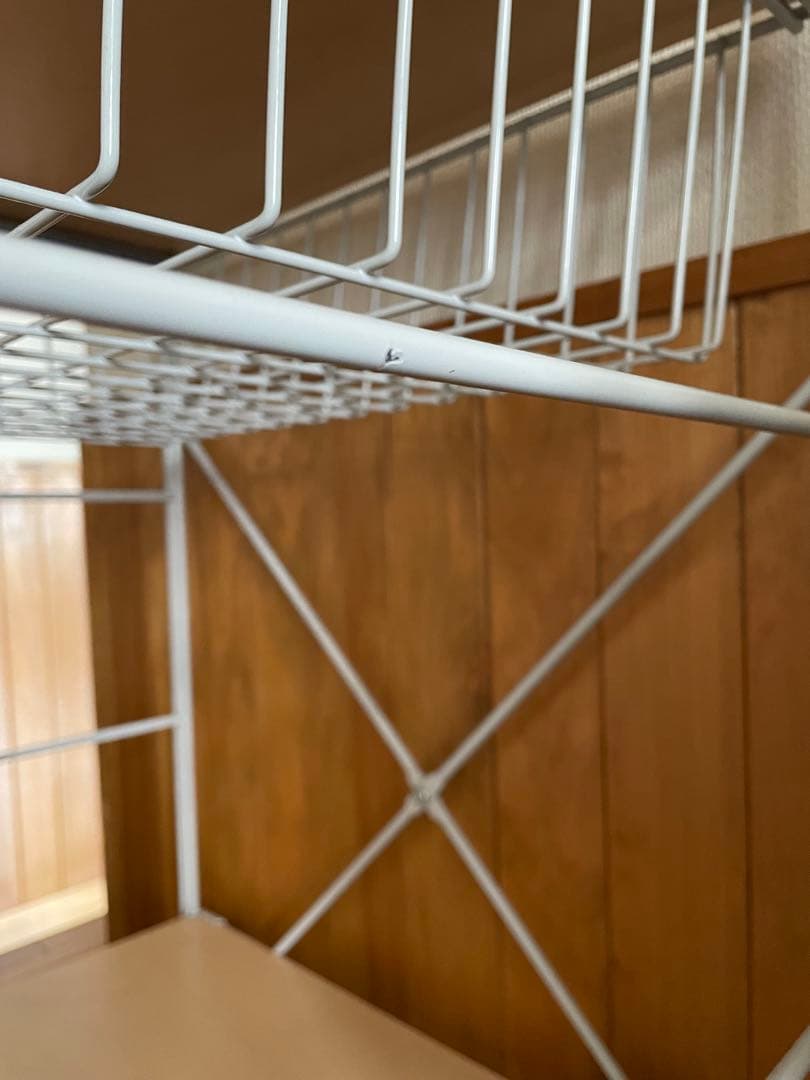 [送料込]無印良品MUJI スチールユニットシェルフ　ワイヤーバスケット付オーク