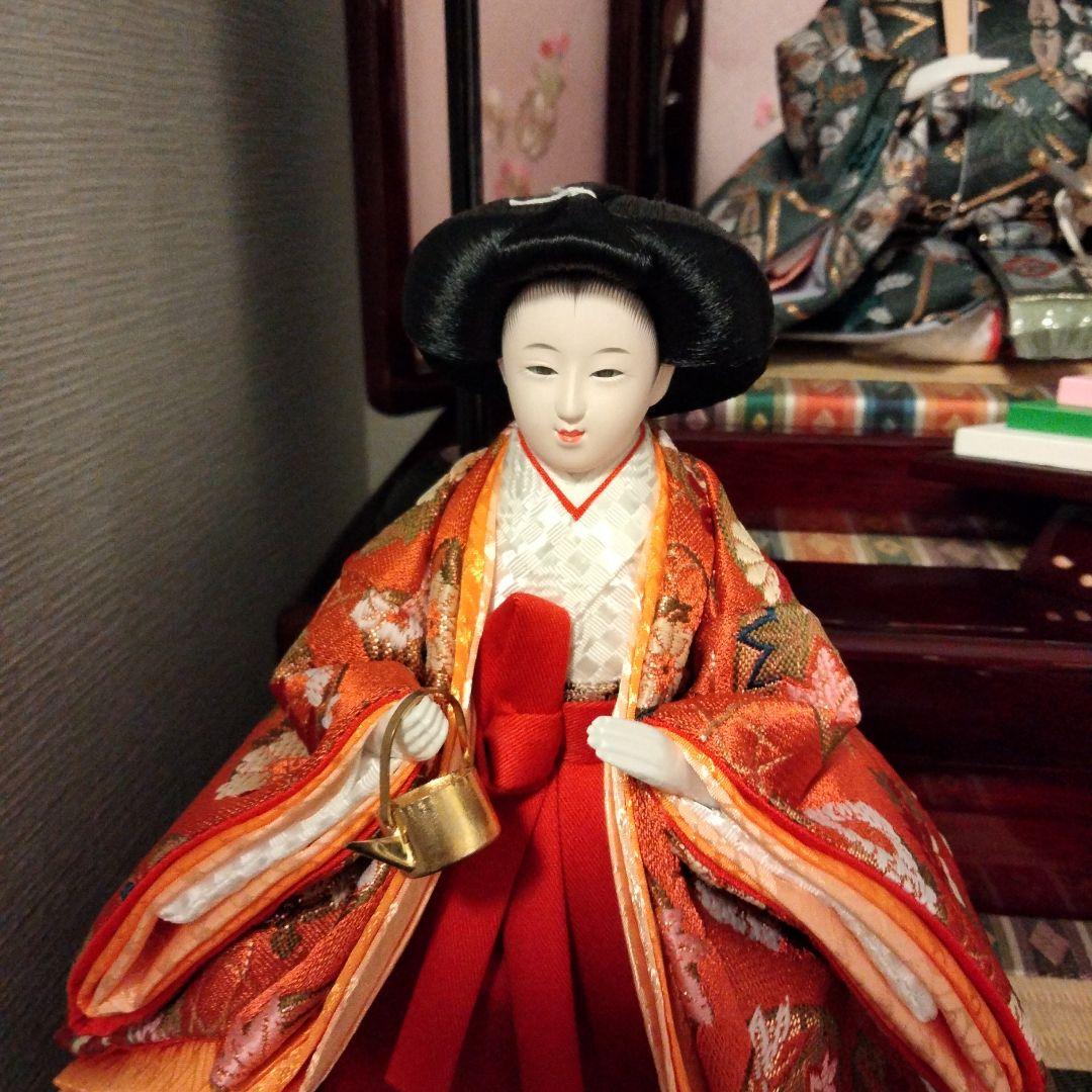 雛人形　桃小町　五人収納飾り　久月