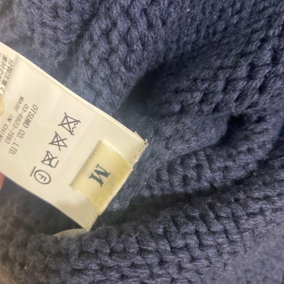 HUMAN MADE 犬デザイン ニットセーター ネイビー　M