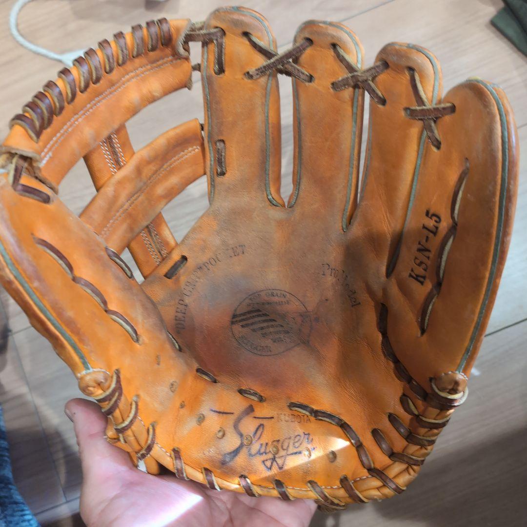 週末限定値下げ久保田スラッガー　磯貝流型付けグローブ　KSN-L5 軟式グラブ
