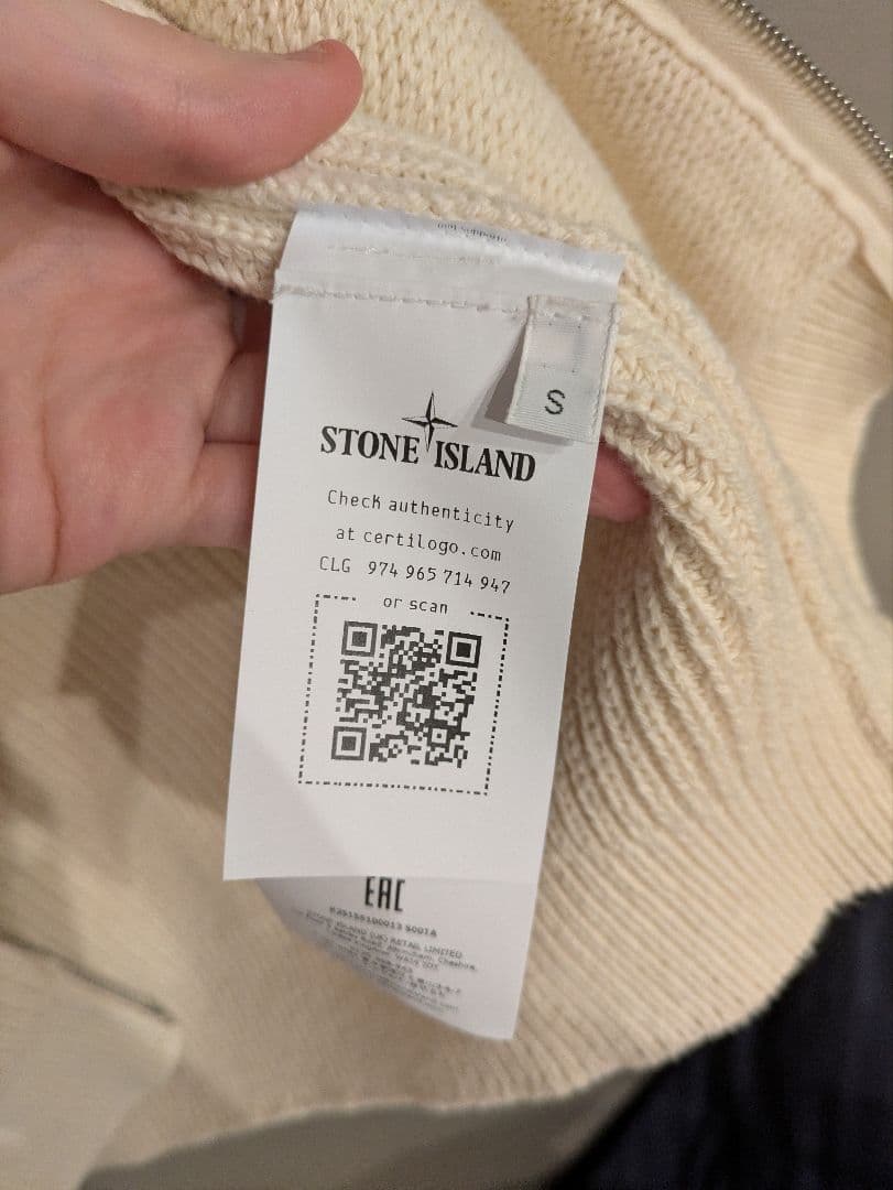 STONE  white tag ドライバーズニット