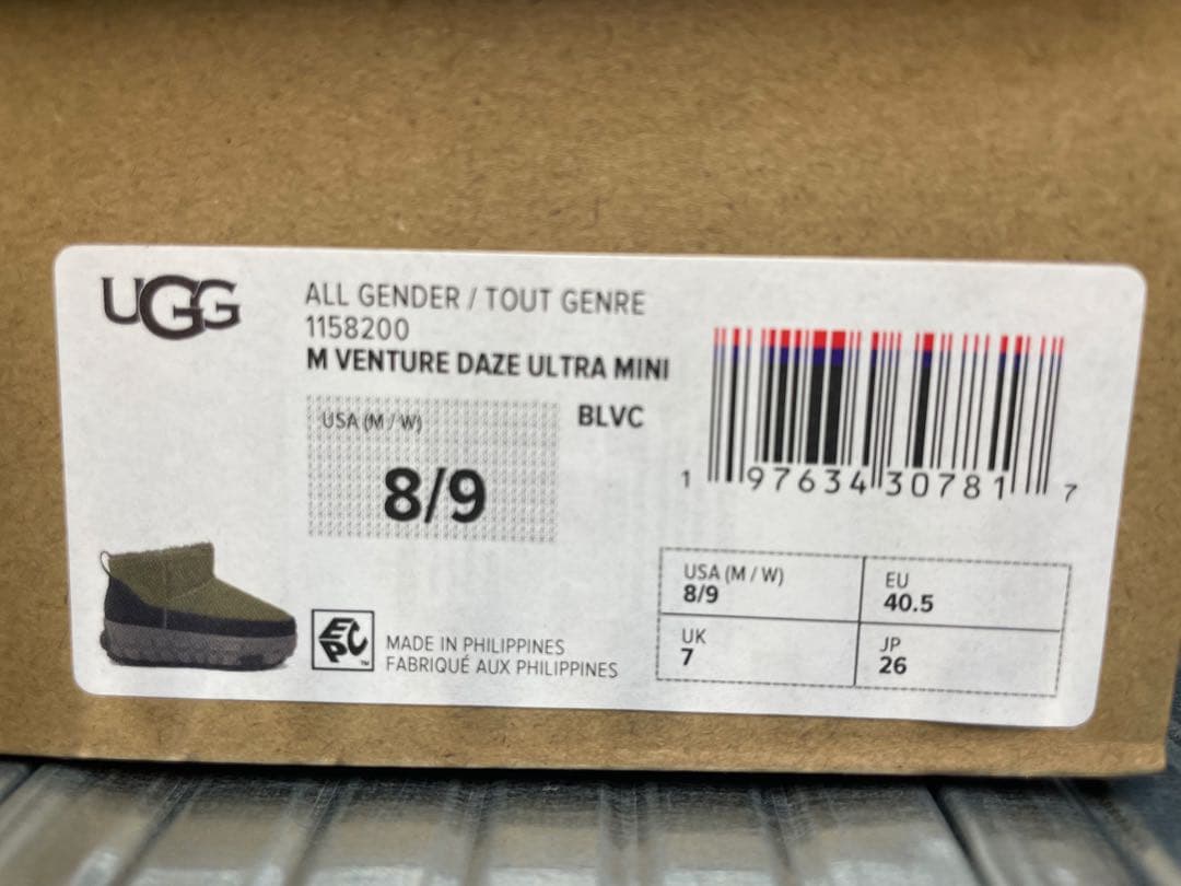 ケン様　新品 UGG VENTURE DAZE ULTRA MINI 26cm
